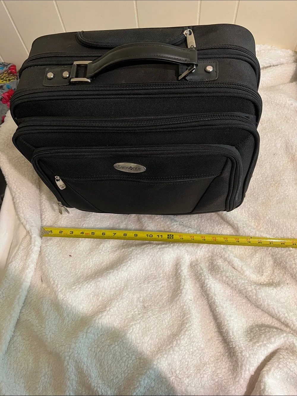 Samsonite Black Rolling Laptop Briefcase - Picture 7 of 11
